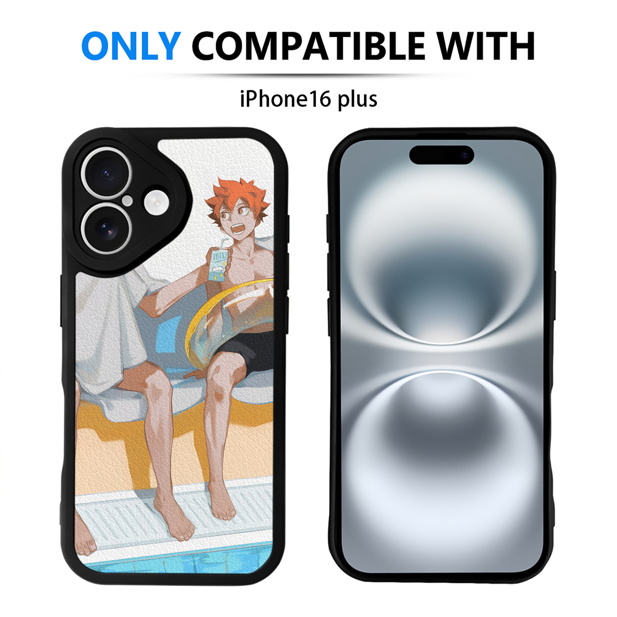 （画像用） ハイキュー!! Haikyu!! 【iPhone 16シリーズ対応】シリコンスマホケース（レザー調） 材質：シリコン